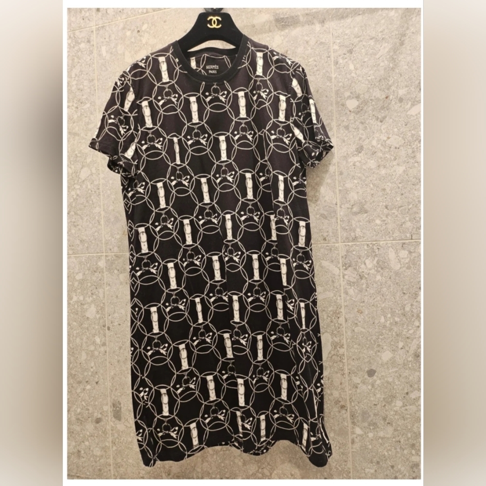 Authentic Hermes dress tshirt tee - chanel vuitton prada piana bottega